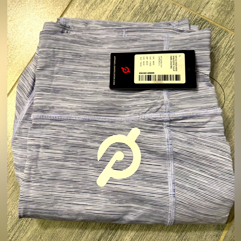 NWT Peleton women’s leggings size L - high rise space dye color